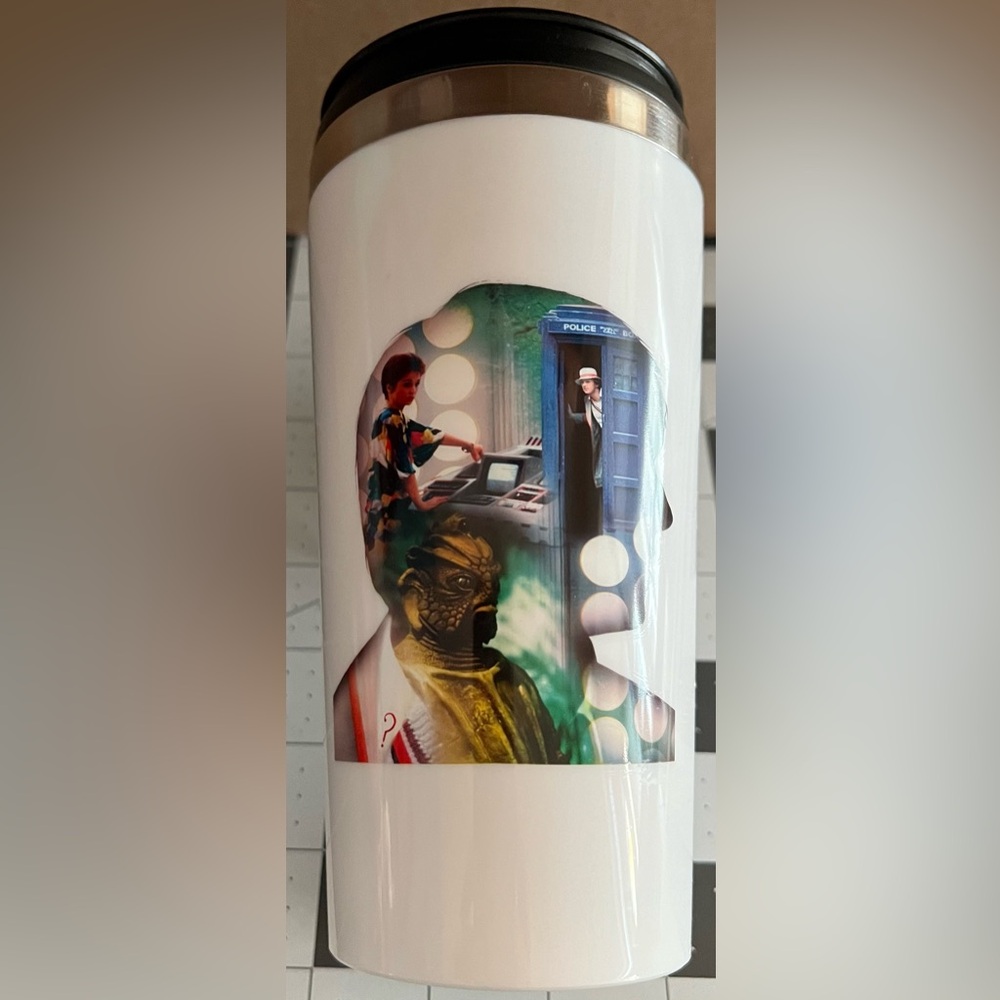 Doctor Who 50th Anniversary 5th Doctor Peter Davison BBC Exclusive Tumbler